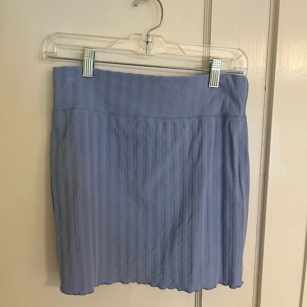Aerie Blue Ribbed Mini Skirt Set - Picture 7 of 8